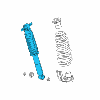 OEM 2020 Honda Odyssey Shock Absorber Assembly, Rear Diagram - 52610-THR-A22