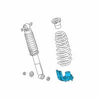 OEM 2022 Honda Odyssey Rubber, R. RR. Spring Mounting(Lower) Diagram - 52744-THR-A03