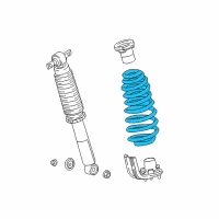 OEM 2022 Honda Odyssey Spring, Rear Diagram - 52441-THR-A01