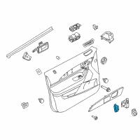 OEM 2014 Lincoln MKX Lock Switch Diagram - BA1Z-14028-AA