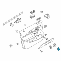 OEM 2015 Lincoln MKX Mirror Switch Diagram - 9H6Z-17B676-AA