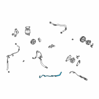 OEM Toyota Camry Lower Return Hose Diagram - 44416-06100