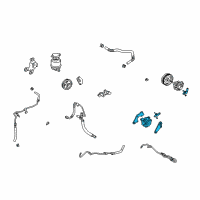 OEM 2003 Toyota Camry Power Steering Pump Diagram - 44320-33140