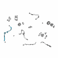 OEM Toyota Camry Upper Return Hose Diagram - 44406-06100