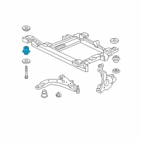 OEM 2003 Pontiac Grand Prix Insulator Asm-Drivetrain & Front Suspension Frame *Tan/Pink Diagram - 15249367