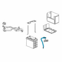 OEM 2016 Acura ILX Cable Assembly, Battery Ground Diagram - 32600-TV9-A00