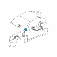 OEM 2001 Lexus IS300 Sensor, YAW Rate Diagram - 89183-30060