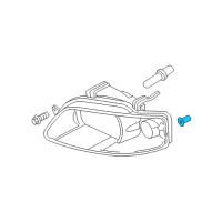 OEM 2005 Chevrolet Aveo Retainer, Front Turn Signal Lamp Diagram - 96453541