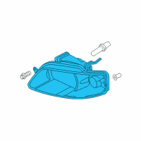 OEM Chevrolet Aveo Composite Headlamp Diagram - 96540253