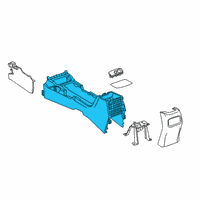 OEM 2019 Toyota Corolla Console Base Diagram - 58810-12520-C0