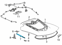 OEM 2021 Chevrolet Corvette Lift Cylinder Diagram - 84841720