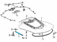 OEM Chevrolet Corvette Lift Cylinder Diagram - 84841720