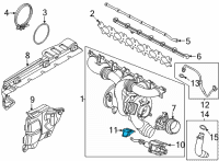 OEM 2022 BMW M240i xDrive HEAT SHIELD, WASTEGATE VALVE Diagram - 11-65-9-884-346