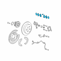 OEM Acura RDX Rear Pad Set Diagram - 43022-SXS-010