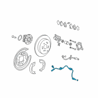 OEM 2008 Honda CR-V Sensor Assembly, Right Rear Diagram - 57470-SWA-013