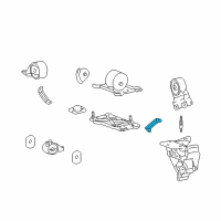 OEM 1999 Hyundai Sonata Stay-Manual Transmission Diagram - 21837-38000