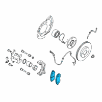 OEM 2018 Nissan Kicks Front Brake Pads Kit Diagram - D1060-5RB0B