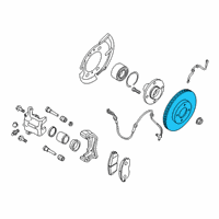 OEM 2019 Nissan Kicks Rotor-Disc Brake, Front Diagram - 40206-5RB0A