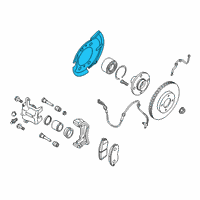 OEM Nissan Kicks Baffle Plate Diagram - 41151-5RY0A