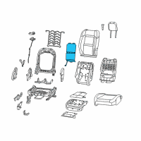 OEM 2019 Jeep Wrangler Seat Back Diagram - 68294073AD