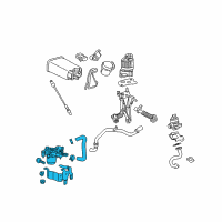 OEM Pontiac Air Injection Reactor Pump Diagram - 12584904