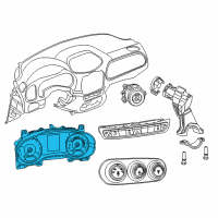 OEM 2015 Jeep Renegade Cluster-Instrument Panel Diagram - 6QW75KXHAA