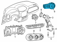 OEM 2017 Jeep Compass Switch-HEADLAMP Diagram - 5XN69LXHAB