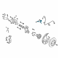 OEM 2021 Kia Forte Brake Rear Hose, Left Diagram - 58737G3300