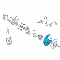 OEM 2019 Hyundai Kona Extra Bracket, LH Diagram - 58390-G3000