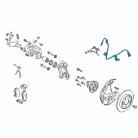 OEM 2019 Hyundai Elantra GT Cable Assembly-ABS.EXT, RH Diagram - 91921-G3000