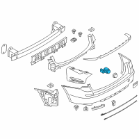 OEM 2013 BMW 640i Gran Coupe Imperialblau Ultrasonic Transducer Diagram - 66-20-9-233-036