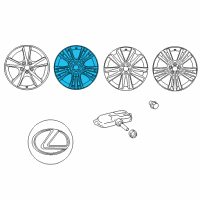 OEM 2012 Lexus RX450h Wheel, Disc Diagram - 42611-48722
