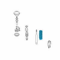 OEM 2003 Hyundai XG350 Spring-Front Diagram - 54650-39601--DS