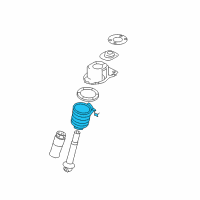 OEM 2005 Ford Five Hundred Coil Spring Diagram - 5G1Z-5560-AA