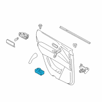 OEM 2022 Nissan Armada Switch Assy-Power Window, Rear Diagram - 25421-6JL0A