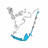 OEM 2013 Chevrolet Express 2500 Power Steering Cooler Tube Diagram - 84920561