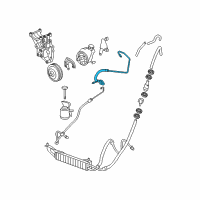 OEM 2008 GMC Savana 3500 Upper Pressure Line Diagram - 19329814