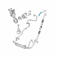 OEM 2007 GMC Savana 2500 Hose Asm-P/S Fluid Reservoir Diagram - 15854979