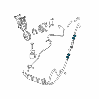 OEM 2012 GMC Savana 2500 Power Steering Cooler Tube Clamp Diagram - 15538512