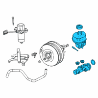 OEM 2019 Ram 1500 Brake Master Cylinder Diagram - 68398157AA