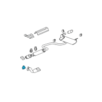 OEM 2010 Chevrolet Malibu Converter & Pipe Gasket Diagram - 22626930