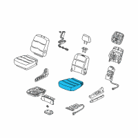 OEM 2003 Acura MDX Pad, Left Front Seat Cushion Diagram - 81532-S3V-A31