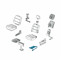 OEM Acura Heater, Left Front Cushion Diagram - 81534-S3V-A01