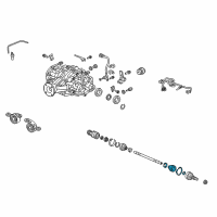 OEM Acura ZDX Boot Set, Outboard Diagram - 42018-SZA-A02