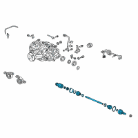 OEM 2014 Acura TL Driveshaft Assembly Diagram - 42310-TK5-A02