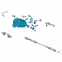 OEM Acura Carrier Assembly, Rear Differential Diagram - 41200-RK7-000