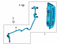 OEM 2021 GMC Sierra 3500 HD Tail Lamp Diagram - 84831184