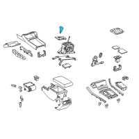 OEM Toyota Avalon Shift Knob Diagram - 33504-AC020-B0