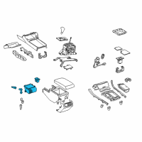 OEM Toyota Avalon Console Body Diagram - 58805-07010-B0