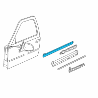 OEM 2000 Chevrolet S10 Body Side Molding Diagram - 15712057